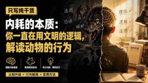 (19849期)付费文章:只写纯干货-内耗的本质:你一直在用文明的逻辑,解读动物的行为-中创网_分享创业项目_助您在家赚钱
