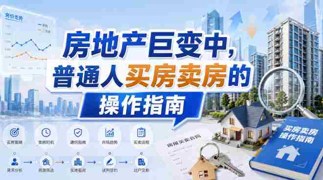 付费文章:房地产巨变中,普通人买房卖房的操作指南【上篇+下篇】