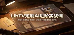 LibTV短剧AI进阶实战课:角色场景道具全套设定,分镜提示词搭建完整工作流-中创网_分享创业项目_助您在家赚钱