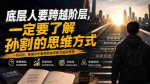 （20040期）付费文章：底层人要跨越阶层，一定要了解孙割的思维方式-中创网_分享创业项目_助您在家赚钱