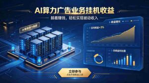 (19772期)AI算力广告业务|AI时代个人或工作室新赛道-中创网_分享创业项目_助您在家赚钱