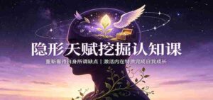 隐形天赋挖掘认知课：重新看待自身所谓缺点，激活内在特质完成自我成长-中创网_分享创业项目_助您在家赚钱