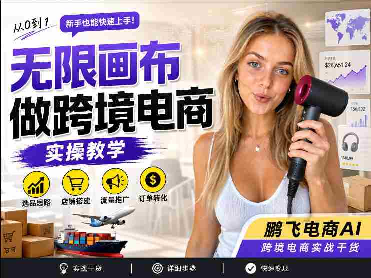 【跨境电商必备】AI无线画布制作商品宣传视频，四步搞定，无线画布工作流，操作简单好上手-中创网_分享创业项目_助您在家赚钱