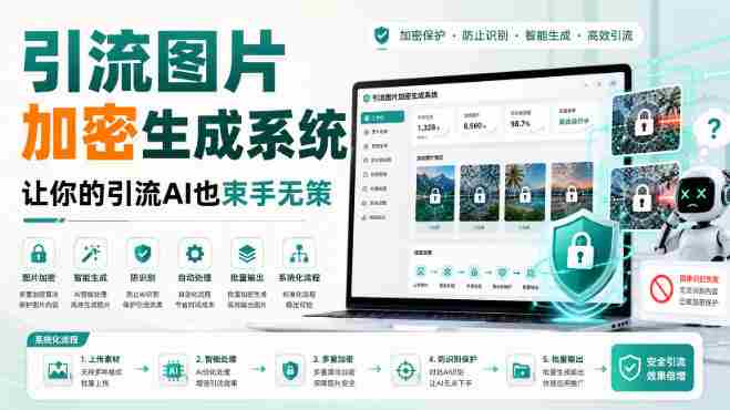 引流图片加密生成系统,让你的引流AI也束手无策