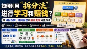 （20022期）付费文章：如何利用“拆分法”进行学习和賺钱？从目标拆解、时间管理到副业变现完整方法-中创网_分享创业项目_助您在家赚钱