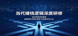 当代赚钱逻辑深度研修:划分四类谋生赛道,拆解耗材/表演/垂直/作品集生存心法-中创网_分享创业项目_助您在家赚钱