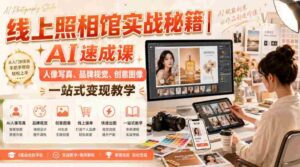 线上照相馆实战秘籍|AI速成课,人像写真、品牌视觉、创意图像一站式变现教学-中创网_分享创业项目_助您在家赚钱