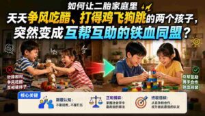 (19850期)付费文章:如何让二胎家庭里天天争风吃醋、打得鸡飞狗跳的两个孩子,突然变成互帮互助的铁血同盟?-中创网_分享创业项目_助您在家赚钱
