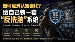 (19734期)付费文章:如何应对认知驯化?给自己装一套“反洗脑”系统-中创网_分享创业项目_助您在家赚钱