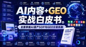 AI内容+GEO实战白皮书,全面掌握AI量产SOP与GEO分发机制【文档】-中创网_分享创业项目_助您在家赚钱