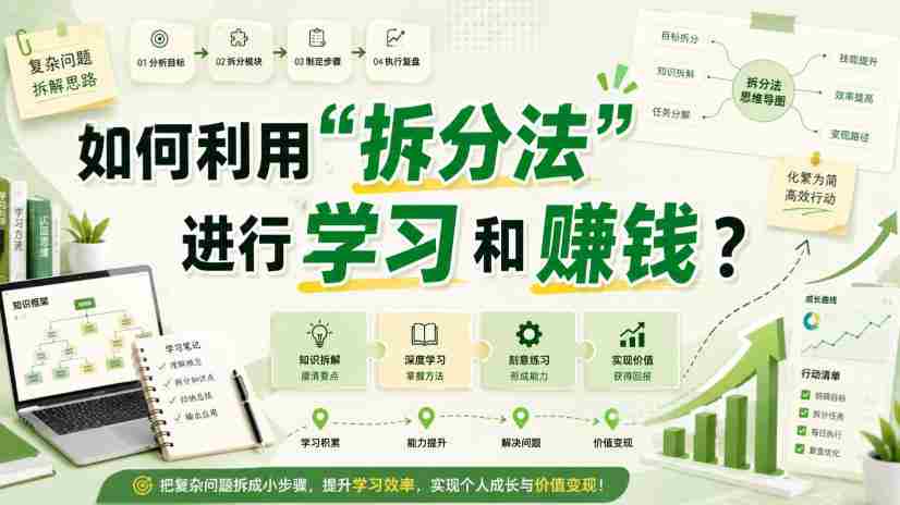 付费文章：如何利用“拆分法”进行学习和賺钱？-中创网_分享创业项目_助您在家赚钱