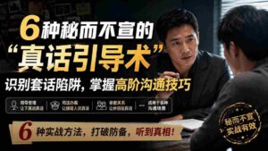 （20113期）付费文章：6种秘而不宣的“真话引导术”识别套话陷阱，掌握高阶沟通技巧-中创网_分享创业项目_助您在家赚钱