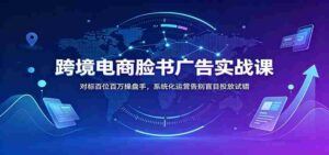 跨境电商脸书广告实战课:对标百位百万操盘手,系统化运营告别盲目投放试错-中创网_分享创业项目_助您在家赚钱
