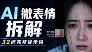 (19629期)AI微表情拆解提示词合集,精准调控AI角色表情,告别塑料感、AI面瘫脸。-中创网_分享创业项目_助您在家赚钱