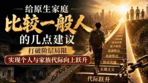 （19708期）付费文章：给原生家庭比较一般人的几点建议，打破阶层局限，实现个人与家族代际向上跃升-中创网_分享创业项目_助您在家赚钱