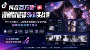 (20172期)抖音百万赞漫剧智能体Skill实战课:从小说转剧本、人物场景提取到AI智能分镜,搭建漫剧完整工作流-中创网_分享创业项目_助您在家赚钱