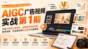 AIGC广告视频实战第1期，主流AI视频工具实操、品牌案例深度拆解、赛事参赛、作品集包装商业接单方面教程-中创网_分享创业项目_助您在家赚钱