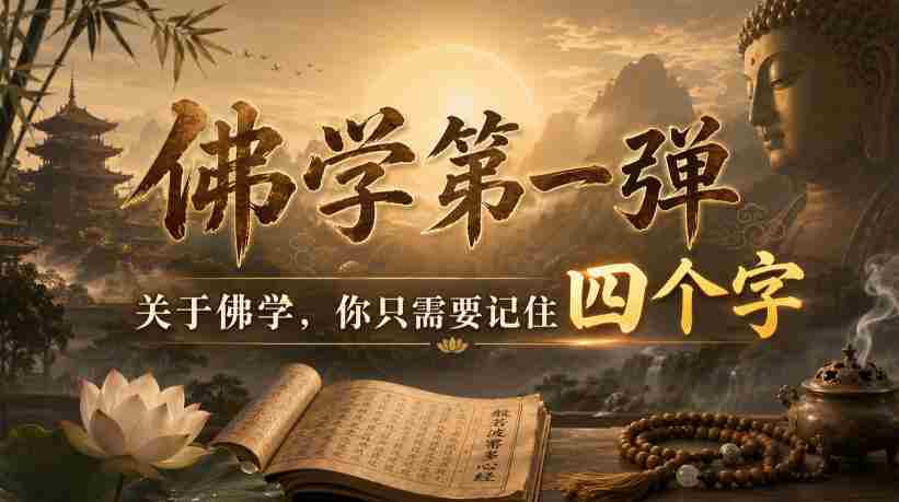 付费文章：佛学第一弹，关于佛学，你只需要记住四个字-中创网_分享创业项目_助您在家赚钱