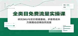 全类目免费流量实操课：依托SKU与定价搭建基础，多套零成本方案撬动店铺自然流量-中创网_分享创业项目_助您在家赚钱