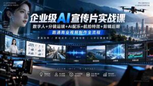 企业AI视频制作攻略:深度解析数字人、分镜技巧、AI音乐、航拍与后期剪辑全链路-中创网_分享创业项目_助您在家赚钱
