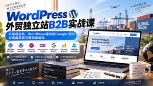 深度解析WordPress外贸B2B独立站全流程:涵盖域名注册、网站搭建、谷歌SEO优化及客户询盘获取策略教学-中创网_分享创业项目_助您在家赚钱