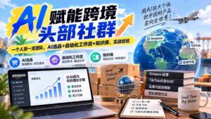 AI赋能跨境头部社群-更新9月:一个人顶一支团队,AI选品+自动化工作流+知识库,实战经验-中创网_分享创业项目_助您在家赚钱