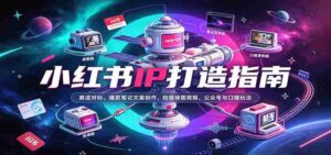 小红书IP打造指南:赛道对标,爆款笔记文案创作,拍摄修图剪辑,公众号与口播玩法-中创网_分享创业项目_助您在家赚钱