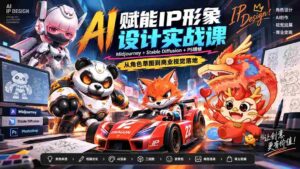 探索AI助力下的IP形象设计技巧:零水印教学,掌握Midjourney、Stable Diffusion与PS的完美融合-中创网_分享创业项目_助您在家赚钱