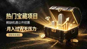 稀缺宝藏项目公开招募，低风险入局解锁月入过1W+机会【揭秘】-中创网_分享创业项目_助您在家赚钱