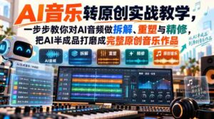 深度解析AI音乐创作:手把手教学,让AI音频从半成品蜕变为完美原创-中创网_分享创业项目_助您在家赚钱