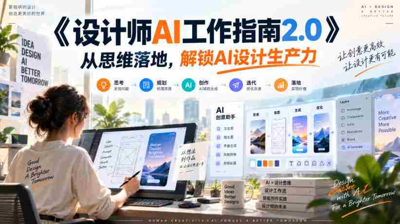 《设计师AI工作指南2.0》从思维落地-无水印,解锁AI设计生产力
