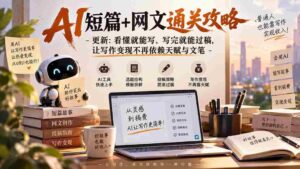 AI助力网文创作秘籍大揭秘:掌握技巧,轻松过关,告别天赋束缚,文笔不再成为变现障碍,0921全新更新!-中创网_分享创业项目_助您在家赚钱