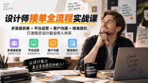 实战解析:设计师订单全链路攻略——无版权水印版,全面掌握多途径吸客、平台经营、沟通技巧与精准报价,构建稳固的设计兼职盈利结构-中创网_分享创业项目_助您在家赚钱