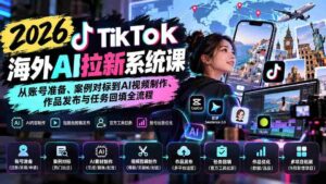2026年TikTok国际版AI吸粉攻略:全方位揭秘账号搭建、热门案例学习、AI视频制作及发布全攻略-中创网_分享创业项目_助您在家赚钱