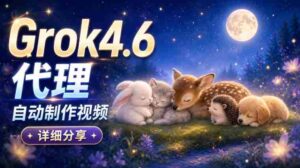 AI代理新版本Grok 4.6视频制作揭秘:从构思到成品,全方位实操解析!-中创网_分享创业项目_助您在家赚钱
