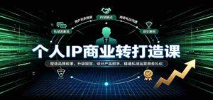 打造个人品牌,升级商业视觉:深度解析品牌故事讲述、产品创新及私域运营技巧-中创网_分享创业项目_助您在家赚钱