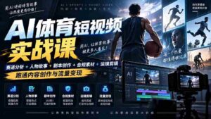 AI运动短视频领域顶尖策略揭秘:深度解析+人物传奇+剧情编写+版权维护+镜头剪辑,解锁流量盈利秘籍——日入千金不是梦-中创网_分享创业项目_助您在家赚钱