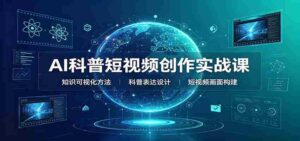 AI科普短视频创作实战课:配套要点文档,文案与视频提示词模板教学-中创网_分享创业项目_助您在家赚钱