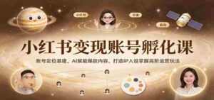 打造爆款内容，IP人设养成秘籍：小红书变现孵化课程深度解析，AI技术助力高阶运营技巧-中创网_分享创业项目_助您在家赚钱