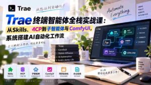 Trae终端智能体全栈实战课:从Skills、MCP到子智能体与ComfyUI,系统搭建AI自动化工作流-中创网_分享创业项目_助您在家赚钱