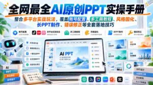 AI创意PPT制作大全:囊括各大平台实战攻略,揭秘账号设置、多工具运用、风格塑造、长PPT制作与故障排除等实用技巧-中创网_分享创业项目_助您在家赚钱
