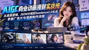 (20268期)AIGC商业动画漫剧实战班-更新:从底层逻辑、JSON分镜到Seedance2.0生成,掌握广告片与漫剧制作流程-中创网_分享创业项目_助您在家赚钱