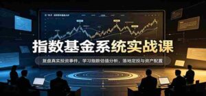 实战解析指数基金:深度复盘投资案例,掌握估值技巧,实操定投与资产布局策略-中创网_分享创业项目_助您在家赚钱