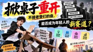 年轻人新选择?拒绝老套路,付费文章探讨“掀桌重开”是否可行?-中创网_分享创业项目_助您在家赚钱