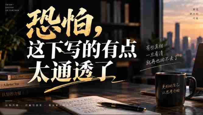 灏泽叔最新付费文章:恐怕,这下写的有点太通透了