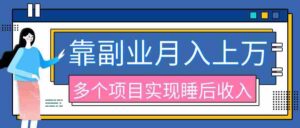 (20301期)2026年多个真实副业项目,带你搭被动收入管道(淘宝无人直播、海外TK拉新、最新最全代运营、公众号陪跑和去水印小…-中创网_分享创业项目_助您在家赚钱
