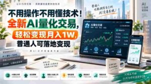 不用操作不用懂技术！全新AI量化交易，轻松变现月入1W，普通人可落地变现！【揭秘】-中创网_分享创业项目_助您在家赚钱