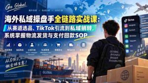 (20255期)海外私域操盘手全链路实战课:从赛道选品、TikTok引流到私域销转,系统掌握物流发货与支付回款SOP-中创网_分享创业项目_助您在家赚钱