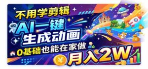 人工智能动画风头正劲!单笔收益高达500至800元,全流程自动派单,新手轻松月入两万加-中创网_分享创业项目_助您在家赚钱