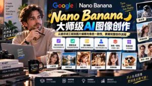 【无水印】Nano Banana大师级AI图像实战课：从提示词工程到图片编辑与角色一致性，掌握完整创作流程-中创网_分享创业项目_助您在家赚钱